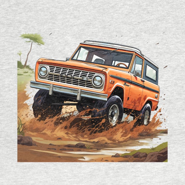 Classic Broncho Off-road Orange 2 by SynchroDesign